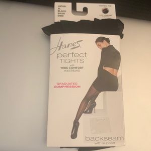 Hanes perfect tights with wide comfort waistband